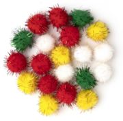 Picture of Pom-Poms 1" 20/Pkg Christmas Darks