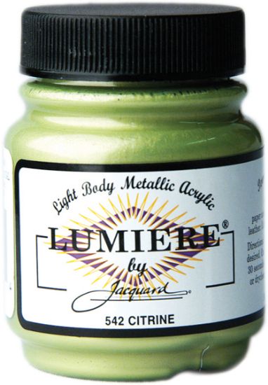 Picture of Jacquard Lumiere Metallic Acrylic Paint 2.25oz Citrine