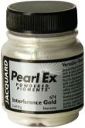 Picture of Jacquard Pearl Ex Powdered Pigment .5oz Interference Gold