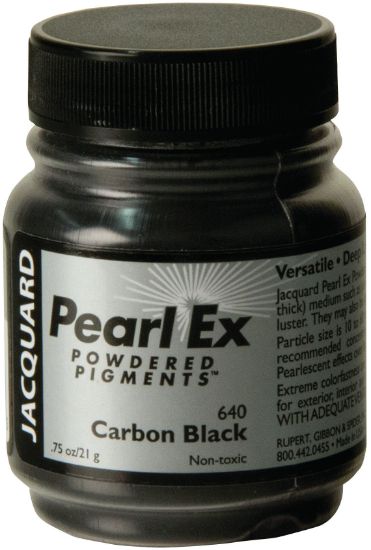 Picture of Jacquard Pearl Ex Powdered Pigment .75oz Carbon Black