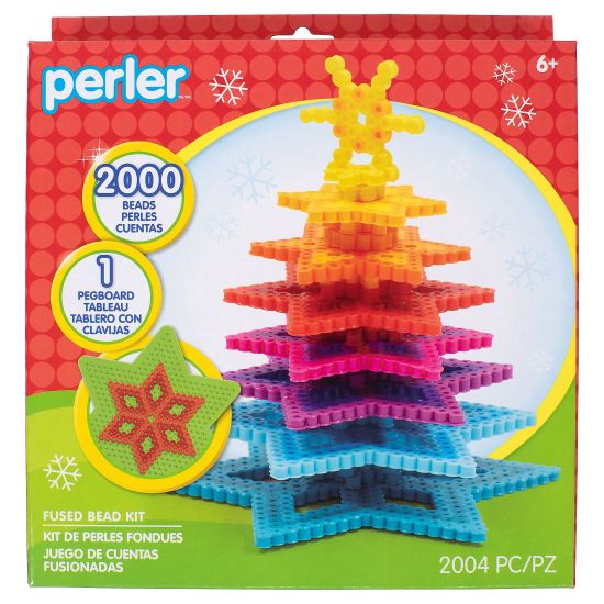Picture of Perler Fused Bead Kit-3D Rainbow Christmas Tree