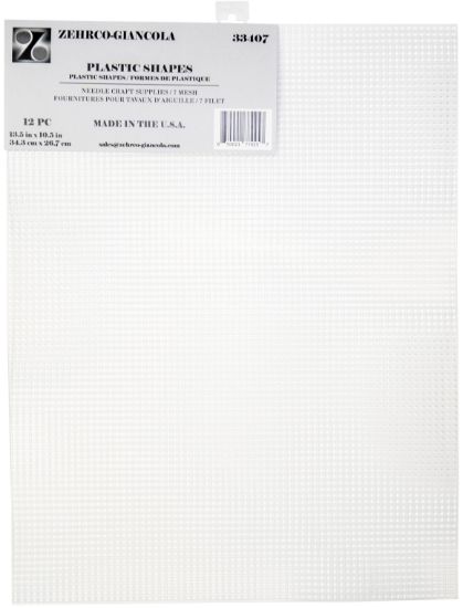 Picture of Plastic Canvas 7 Count 10.5"X13.5" 12/Pkg Clear