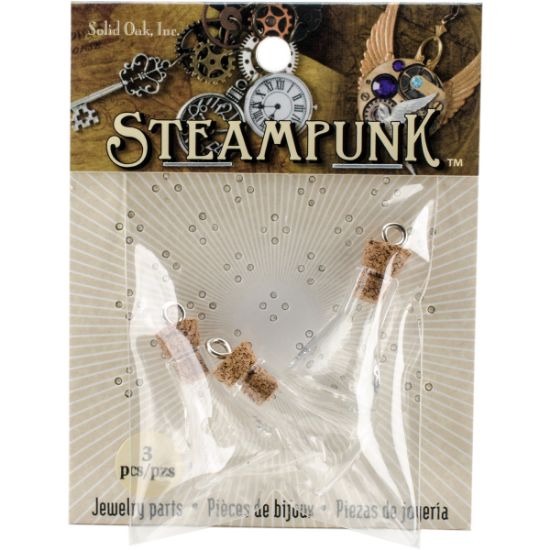 Picture of Steampunk Glass Accents 3/Pkg  Erlenmeyer Flasks