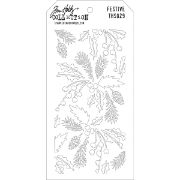 Picture of Tim Holtz Layered Stencil 4.125"X8.5" Festive