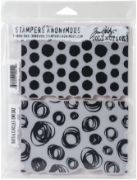Picture of Tim Holtz Cling Stamps 7"X8.5" Dots & Circles