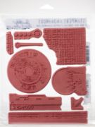 Picture of Tim Holtz Cling Stamps 7"X8.5" Glitch 1