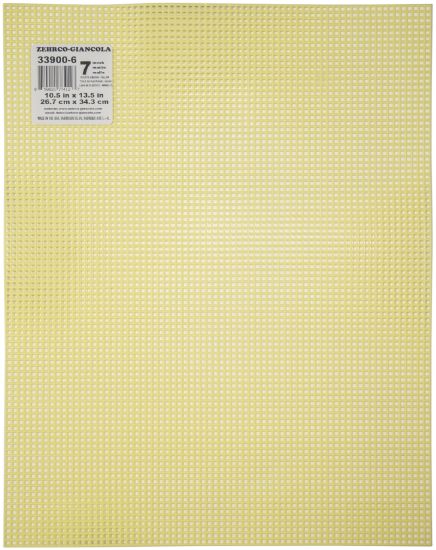 Picture of Plastic Canvas 7 Count 10"X13" Yellow