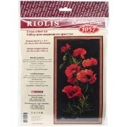 Picture of Poppies Counted Cross Stitch Kit 9.75"X19.75" 10 Count