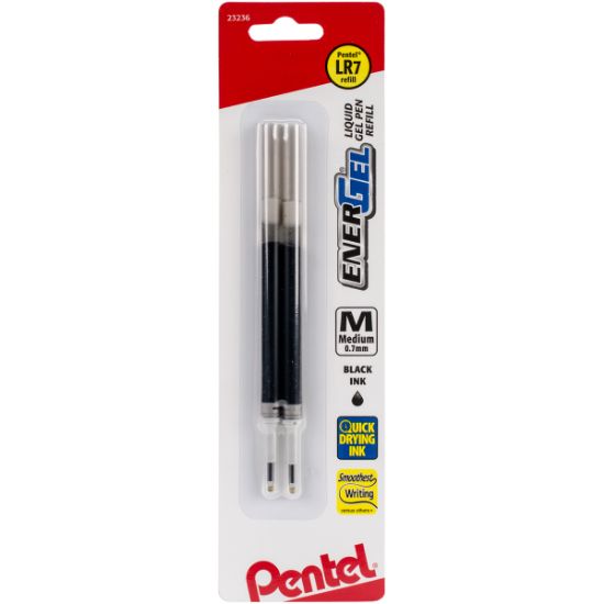 Picture of EnerGel Gel Pen Refill Ink for .7mm Needle Tip Pen 2/Pkg Black