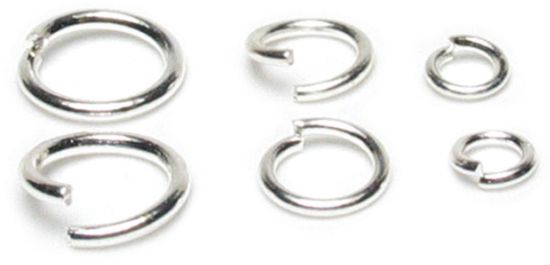 Picture of Jewelry Basics Metal Findings 120/Pkg Silver Jump Rings 4mm, 6mm & 8mm