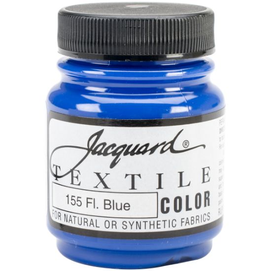 Picture of Jacquard Textile Color Fabric Paint 2.25oz Fluorescent Blue
