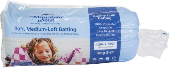 Picture of Polyester Quilt Batting King Size 120"X120" FOB: MI