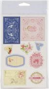 Picture of Julie Nutting Frayed Denim Chipboard Stickers 21/Pkg  