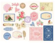 Picture of Julie Nutting Frayed Denim Chipboard Stickers 21/Pkg  