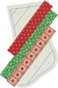 Picture of June Tailor Quilt As You Go Holiday Stocking  Finished Size 10"X18"
