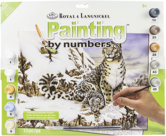 Picture of Junior Large Paint By Number Kit 15.25"X11.25" Alpine Royalty