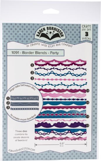 Picture of Karen Burniston Dies Border Blends - Party