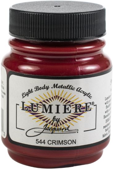 Picture of Jacquard Lumiere Metallic Acrylic Paint 2.25oz Crimson
