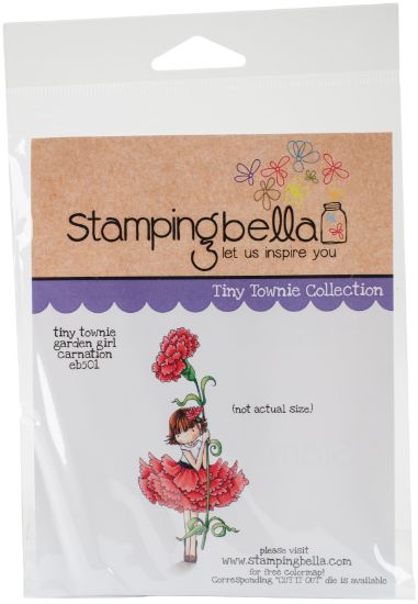 Picture of Stamping Bella Tiny Townie Cling Stamp 6.5"X4.5" Garden Girl Carnation