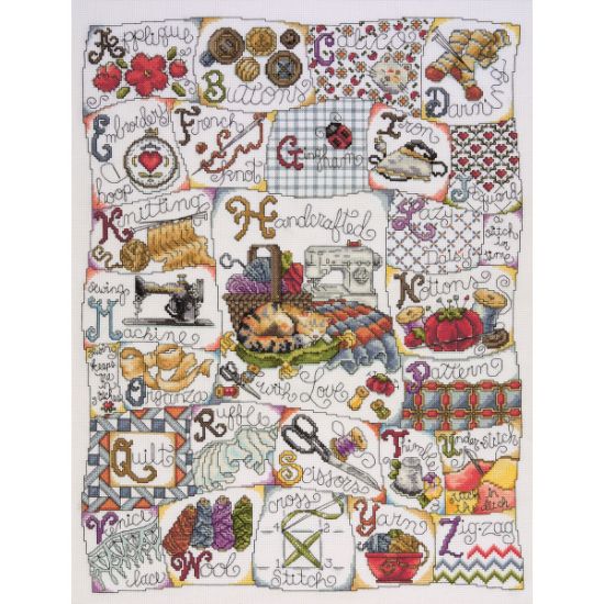 Picture of Stitching ABC Counted Cross Stitch Kit 16"X20" 14 Count