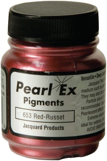 Picture of Jacquard Pearl Ex Powdered Pigment .75oz Red Russet