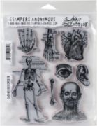 Picture of Tim Holtz Cling Stamps 7"X8.5" Cadaverous