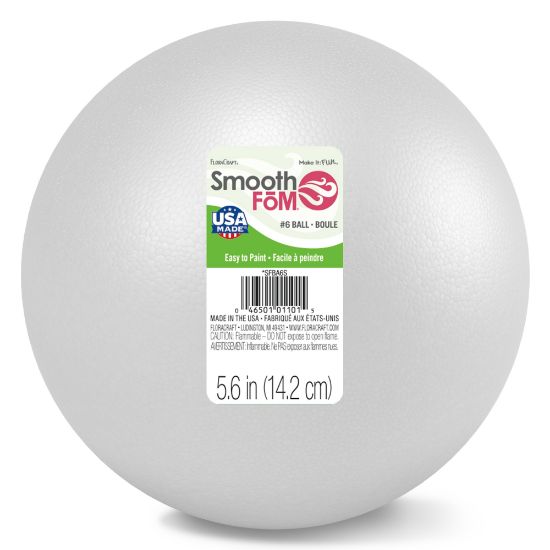 Picture of Smooth Styrofoam Balls 6" 
