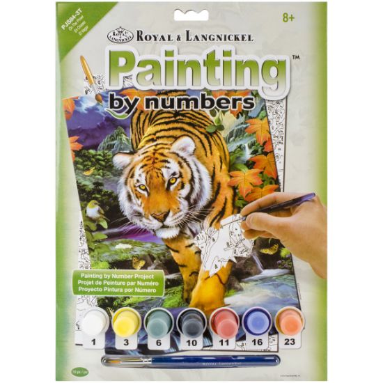 Picture of Junior Small Paint By Number Kit 8.75"X11.75" On The Prowl