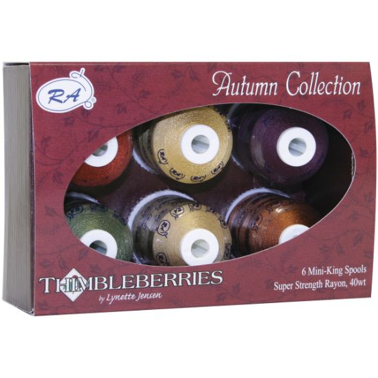 Picture of Thimbleberries Rayon Thread Collection 1,100yd 6/Pkg Autumn