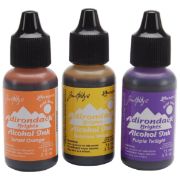 Picture of Tim Holtz Alcohol Ink .5oz 3/Pkg Summit View-Sunshine/Sunset/Pure Twilght