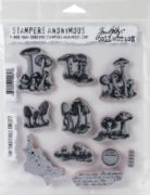 Picture of Tim Holtz Cling Stamps 7"X8.5" Tiny Toadstools