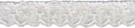 Picture of Line Lace 1-1/4"X12yd White Iridescent