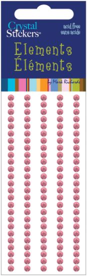 Picture of Crystal Stickers Elements 3mm Round 125/Pkg Light Pink