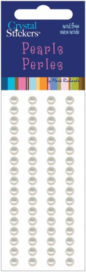 Picture of Crystal Stickers Pearls 5mm Round 68/Pkg Natural