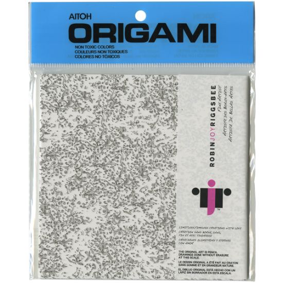 Picture of Origami Paper 6"X6" 40 Sheets Riggsbee Design's Black & White