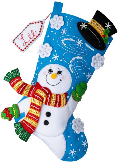 Picture of Bucilla Felt Stocking Applique Kit 18" Long-Magic in the Air