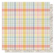 Picture of Bunnies & Blooms Double-Sided Cardstock 12"X12"-Welcome Spring