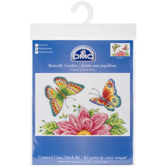 Picture of Butterfly Garden Counted Cross Stitch Kit 10"X6.5" 14 Count