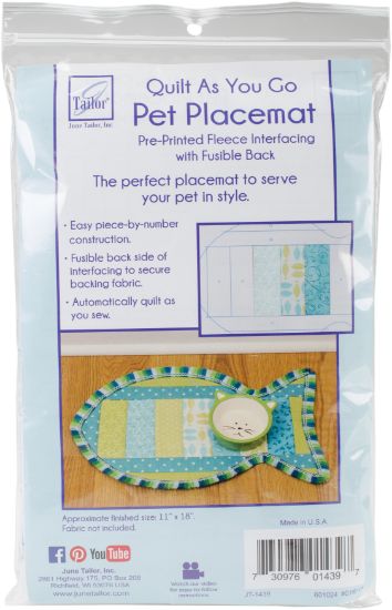 Picture of June Tailor Quilt As You Go Pet Placemat Cat 11"X18"