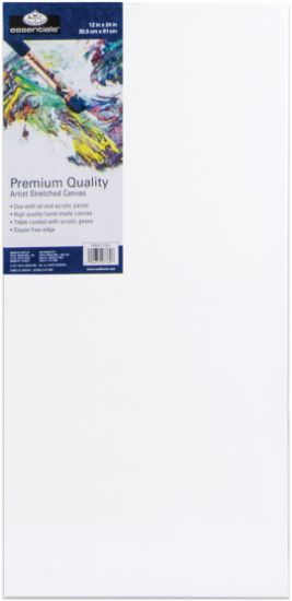 Picture of essentials(TM) Premium Stretched Canvas 12"X24"