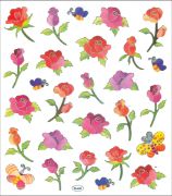 Picture of Multicolored Stickers Long Stemmed Roses