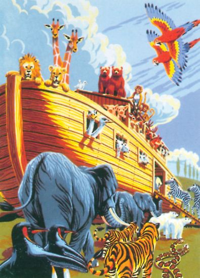 Picture of Junior Small Paint By Number Kit 8.75"X11.75" Noah's Ark
