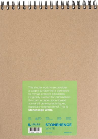 Picture of Stonehenge Spiral Paper Pad 9"X12" 32 Sheets/Pkg White 90lb