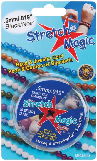 Picture of Stretch Magic Bead & Jewelry Cord .5mmX10m Black