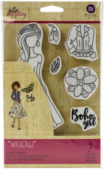 Picture of Prima Marketing Julie Nutting Mixed Media Cling Rubber Stamp Willow
