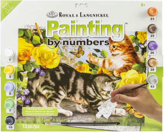 Picture of Junior Large Paint By Number Kit 15.25"X11.25" Kitten Play