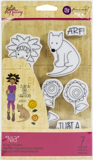 Picture of Prima Marketing Julie Nutting Mixed Media Cling Rubber Stamp Nia