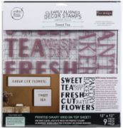 Picture of Prima Marketing Re-Design Decor Clear Cling Stamps 12"X12" Sweet Tea