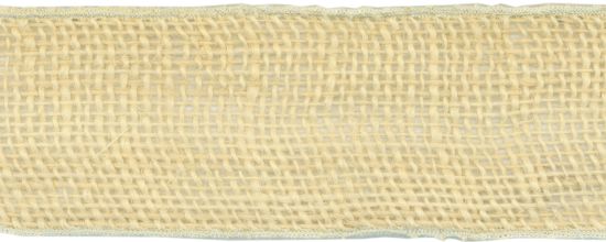 Picture of Wired Burlap Ribbon 2-1/2"X10yd Light Natural