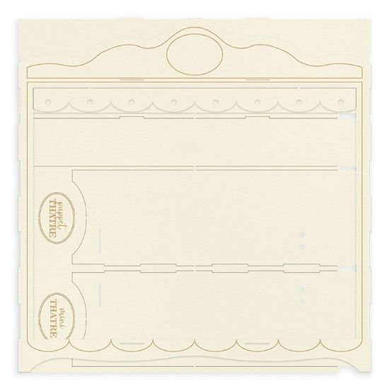 Picture of P13 Light Chipboard Decoration Base 12"X12"-Once Upon A Time, Mini Theatre